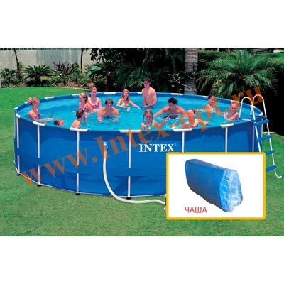 INTEX 10767 Чаша для круглых каркасных бассейнов Metal Frame 732х132 см
