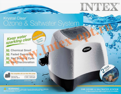 26666  -  11  / 150   ( )   Intex Krystal Clear Ozone & Saltwater System QZ1100