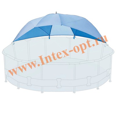 INTEX 28050 Зонт-навес для круглых плавательных бассейнов &#216; 366-549 см