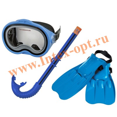 INTEX 55952 Набор для плавания Master Class Swim Set:маска,трубка и ласты(размер 38-40)от 8 лет