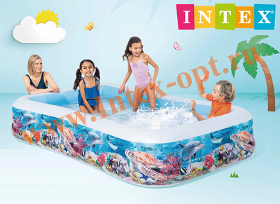  Intex Swim Center Tropical Reef Family Pool 305  183  56  58485