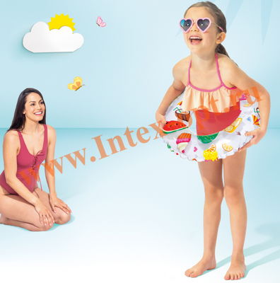 Детский надувной круг для плавания Lively 51 см, Intex 59230
