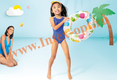 Детский надувной круг для плавания Lively 51 см, Intex 59230