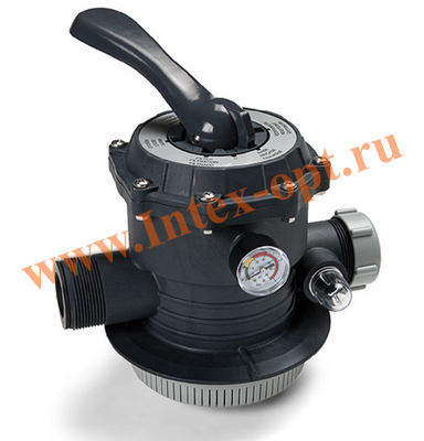 Шестиходовой клапан для песочного фильтр насоса 8 m3, 10 m3, 16" 6-WAY VALVE, Intex 11496