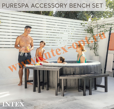  Spa Bench Set, 221x76x60 , Intex 28515