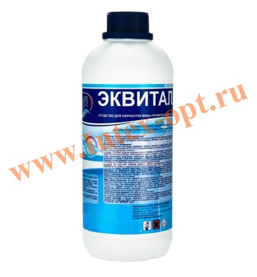 Эквиталл super 1л, жидкий коагулянт быстрого действия для осветления мутной воды бассейнов