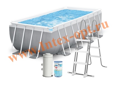 ��������� ������� 400x200x122��, Intex Prism Frame Rectangular Premium Pool 26790