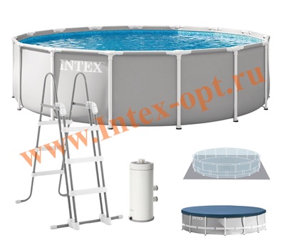������� ��������� 457�107 ��, Intex Prism Frame Round Premium Pools 26724