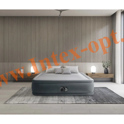 Надувная кровать 152х203х46 см, двухспальная, встроенный насос 220В, Intex 64414