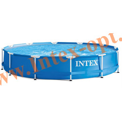 INTEX 28210 Бассейн каркасный круглый 366х76 см(с DVD инструкцией)