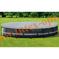 Тент для круглого каркасного бассейна 549 см, Deluxe Pool Cover, intex 28041
