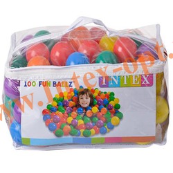 INTEX 49602 Мячики для игрового центра Small Fun Ballz 6,5 см(от 2 лет)