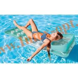 Матрас надувной для плавания 188х71см, пляжный с лунками, до 100 кг, от 6 лет, без насоса, Intex 58890