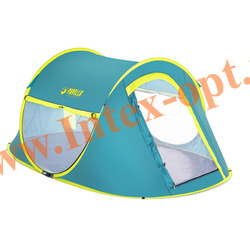 BestWay 68086 Палатка 2-местная 235x145х100см "Coolmount 2" 1 слой, 190Т polyester PU, 2000мм, 120гр/м2 PE.