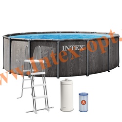 ��������� ������� 457�122 ��, Intex Prism Frame Greywood Premium Pools 26742