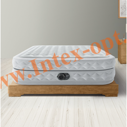 Двуспальная надувная кровать с насосом, Intex 152х203х51 см, Supreme Air-Flow Airbed