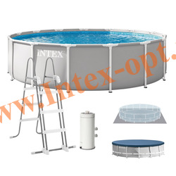 ������� ��������� 457�107 ��, Intex Prism Frame Round Premium Pools 26724